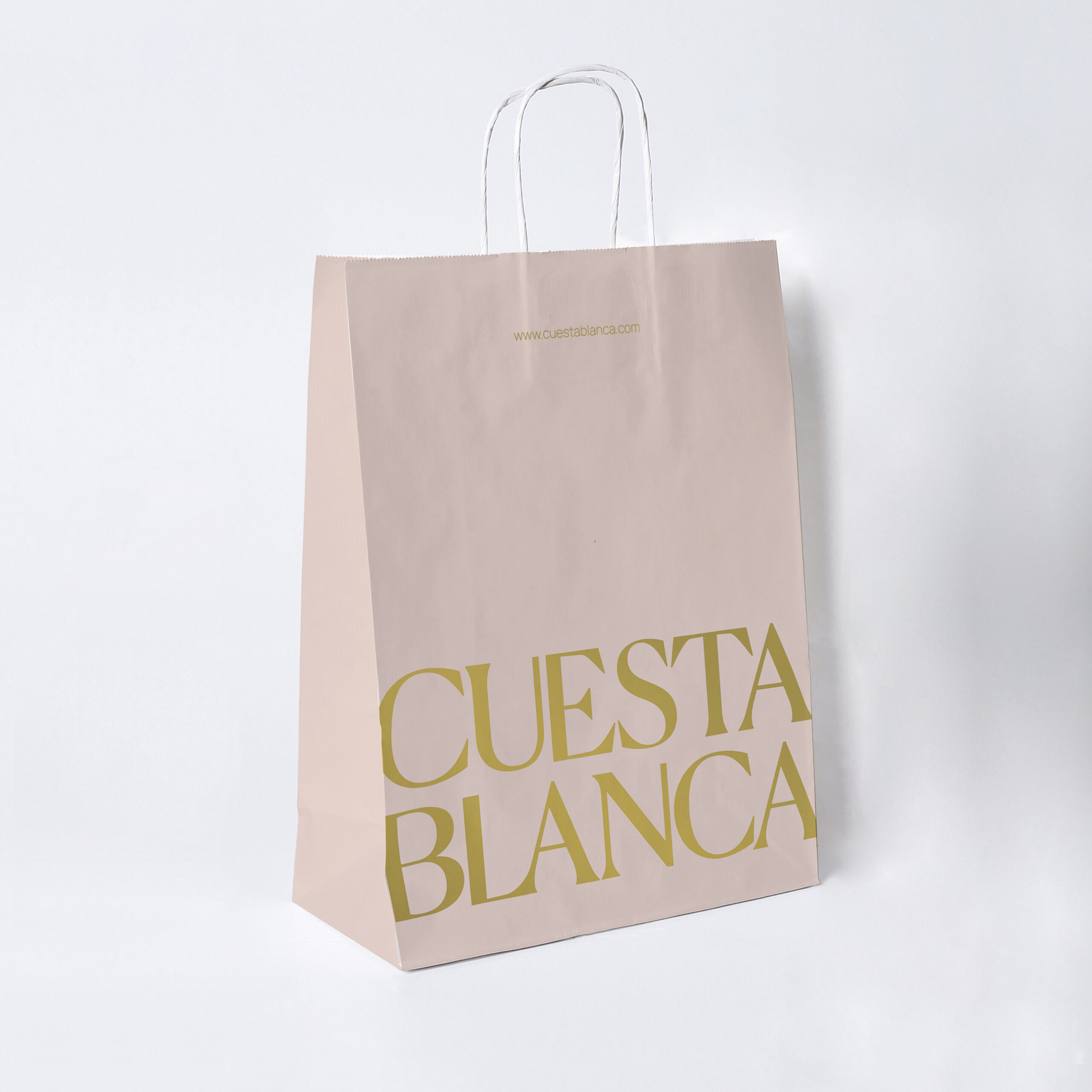 Shopping. Empty paper bags with handles